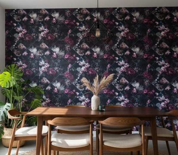 Papier peint floral élégant