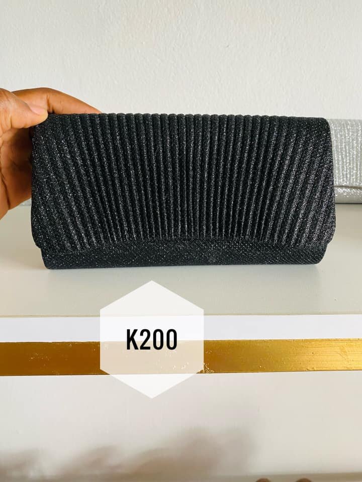 Beautiful black evening clutch bag