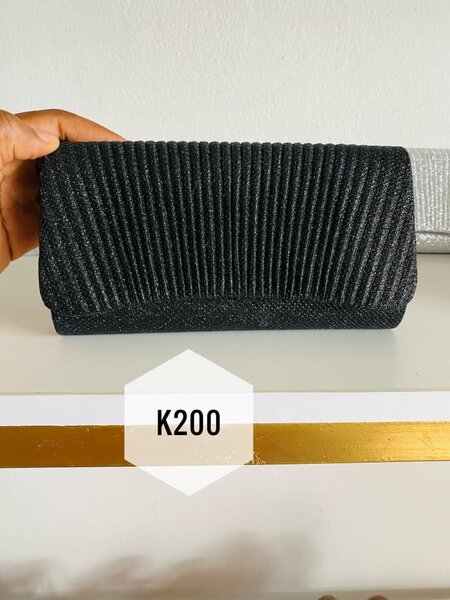 Beautiful black evening clutch bag