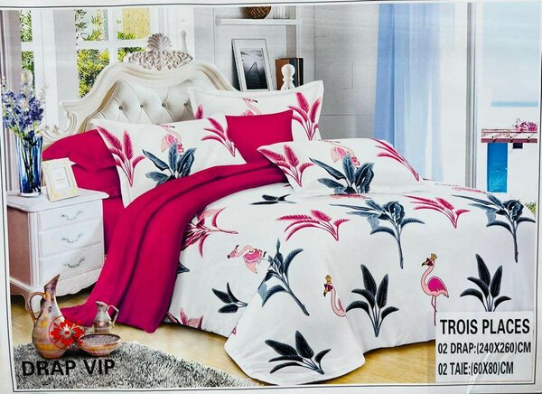 Housse de Couette Drap VIP 3 Places