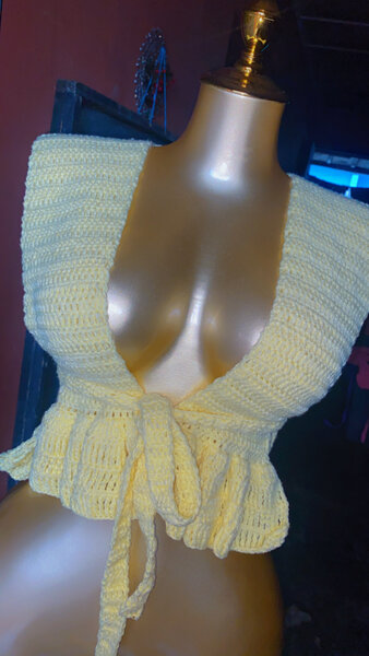 Robe en maille ajourée