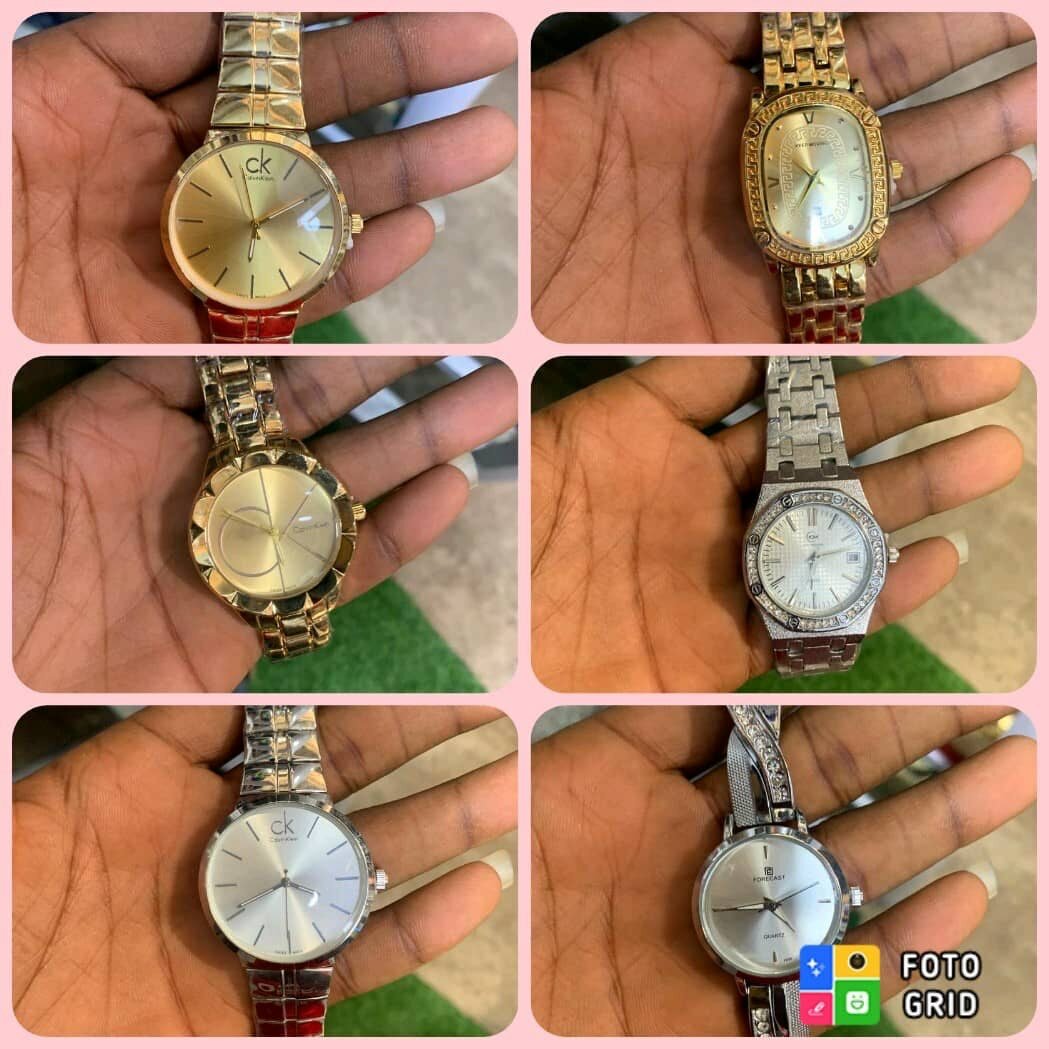 Ladies silver and gold wristwatch