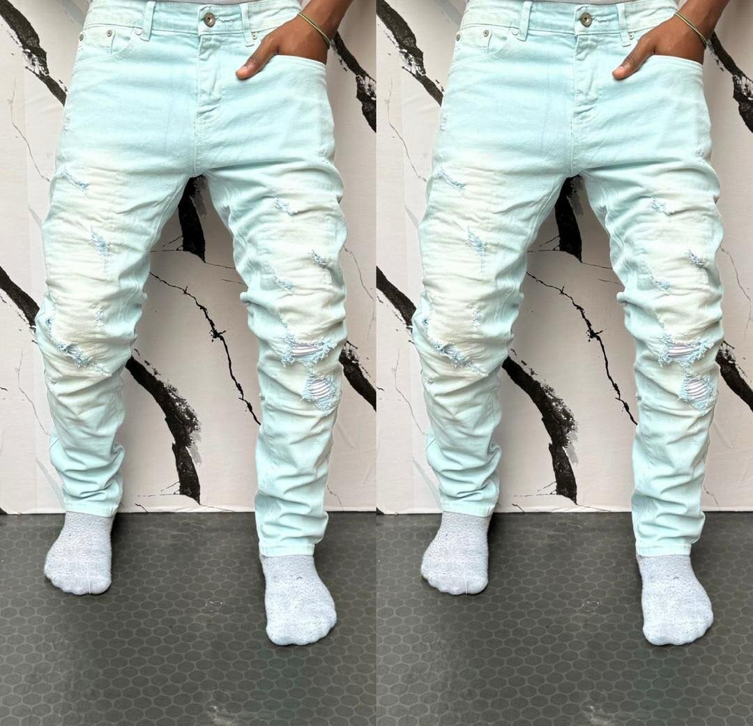 Jeans déchirés tendance homme