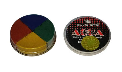 Multicolor cake eyeliner 4 in1 ,matte finishing