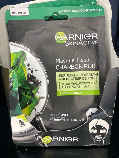 Garnier Masque Tissu Charbon