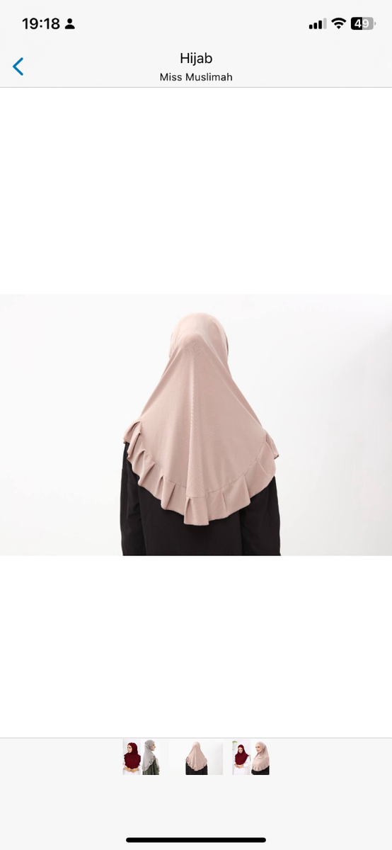 Hijab élégant plissé