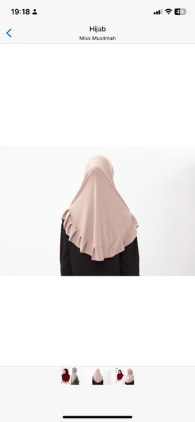 Hijab élégant plissé