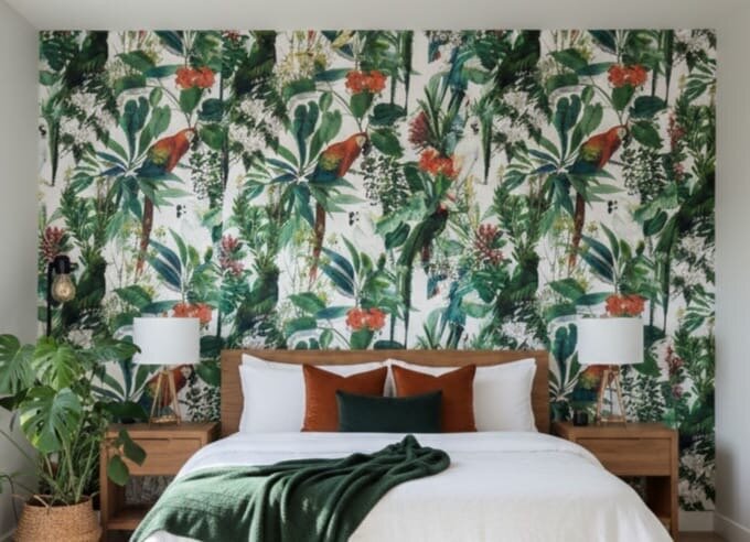 Papier peint tropical jungle