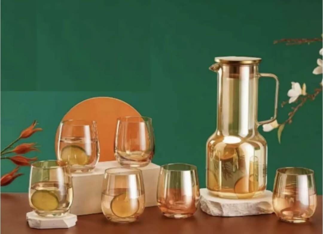 Ensemble carafe plus verre - 7
