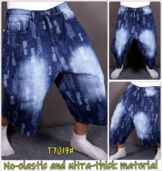 Shorts en Jean Épais Homme