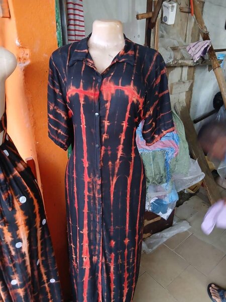 Robe longue batik élégante