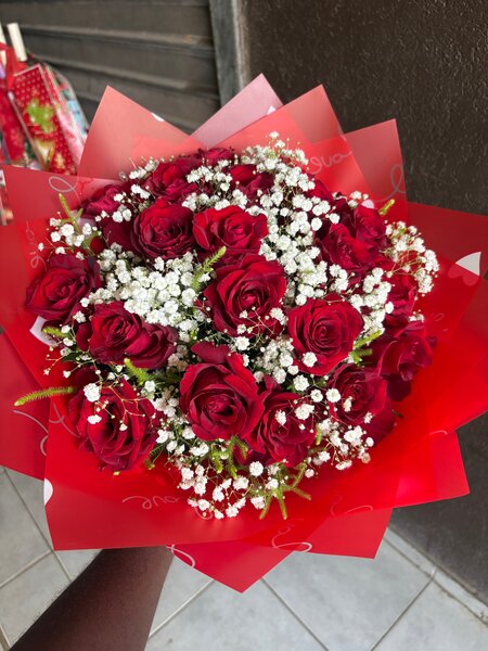Bouquet de roses rouges