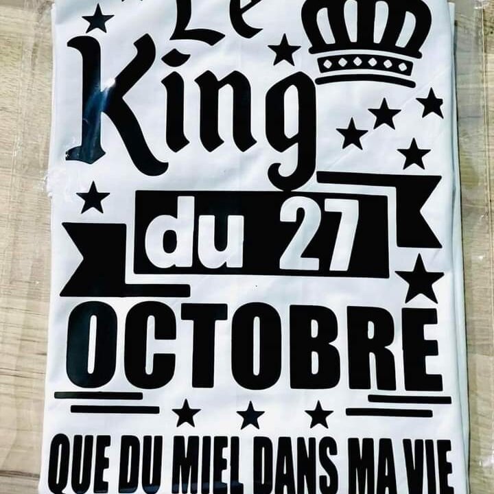 T shirt d´anniversaire