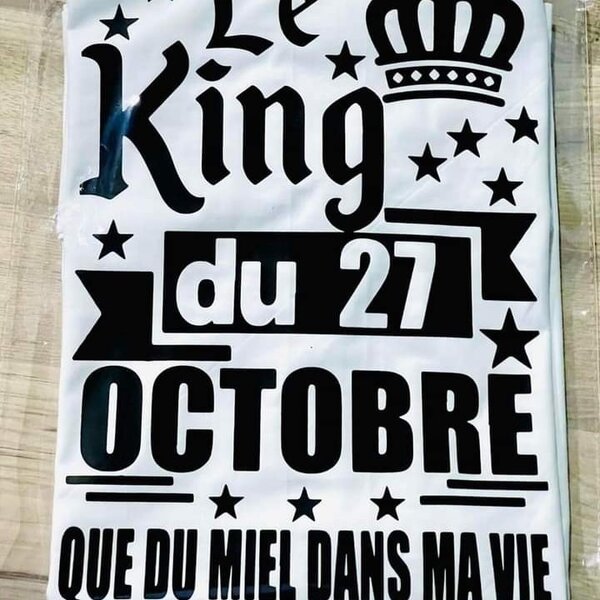 T shirt d´anniversaire