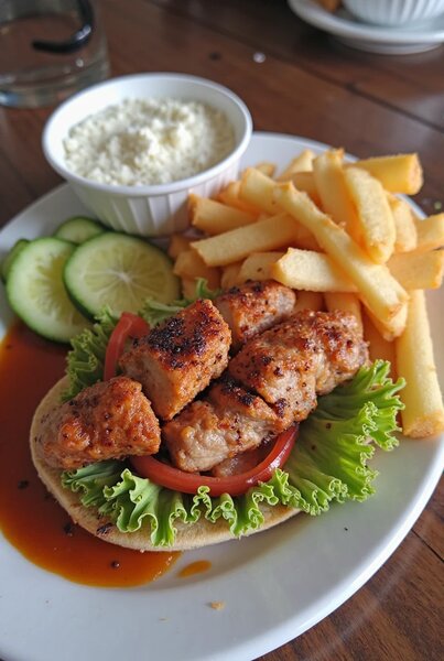 Assiette Kebab Mixte Délicieuse