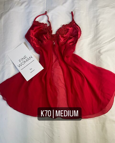 Beautiful Women's Pajama Dress red