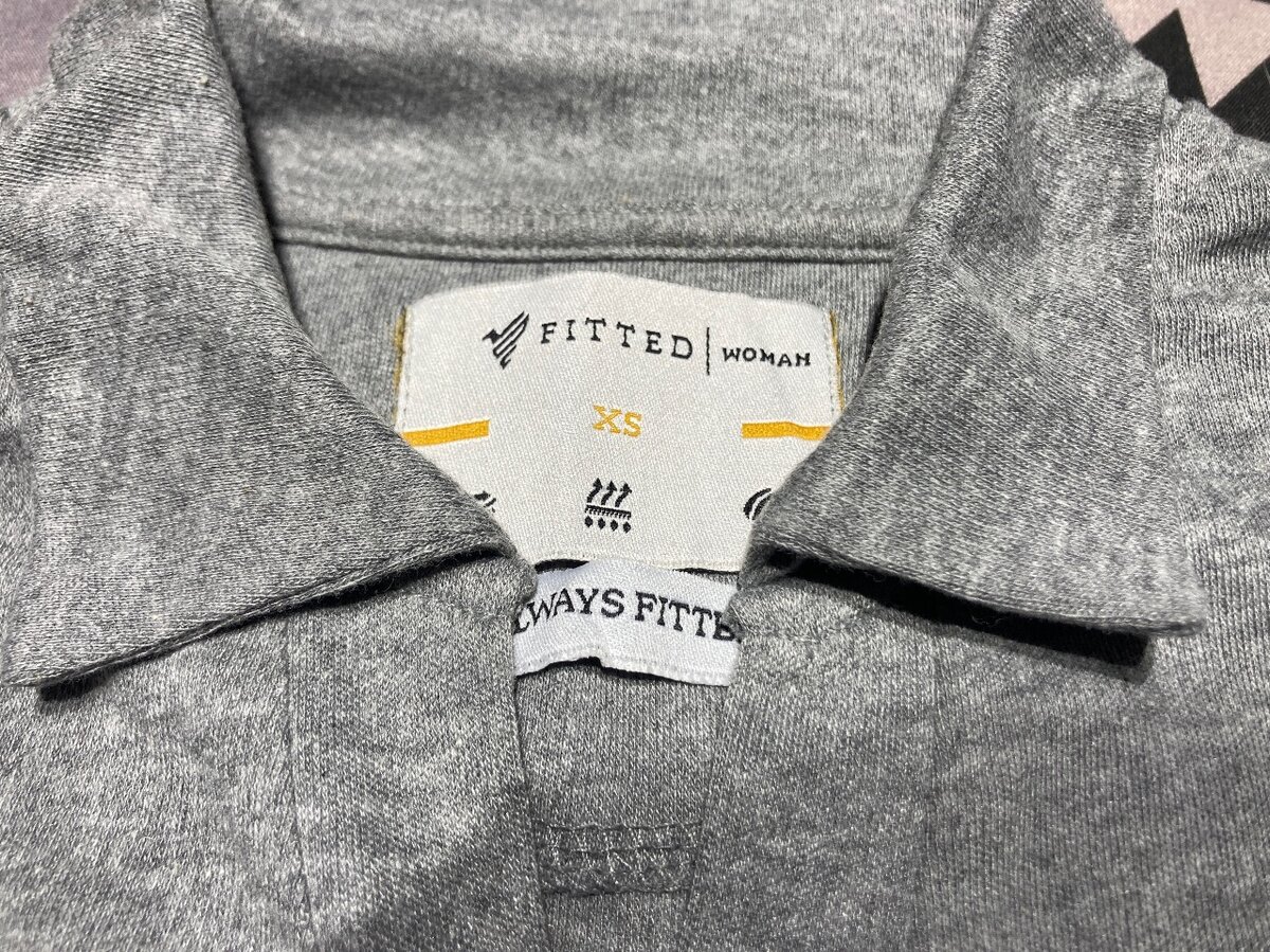 Grey Polo by Fitted