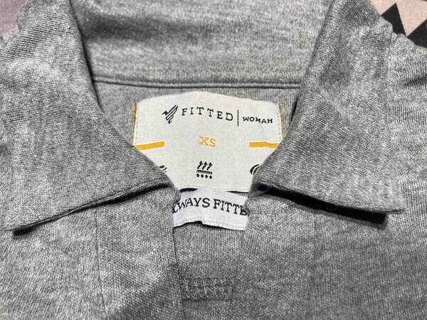 Grey Polo by Fitted