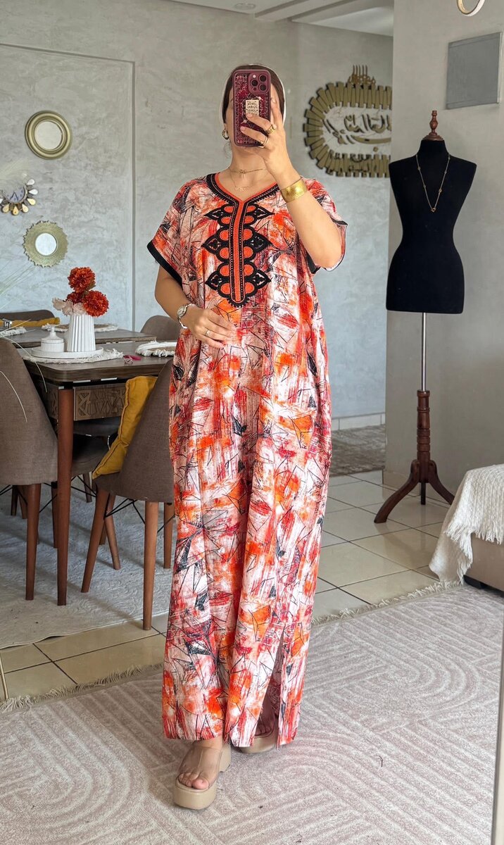 Robe longue imprimée bohème