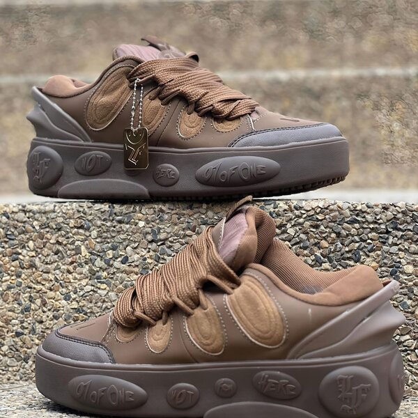 Baskets Chunky Marron Hommes