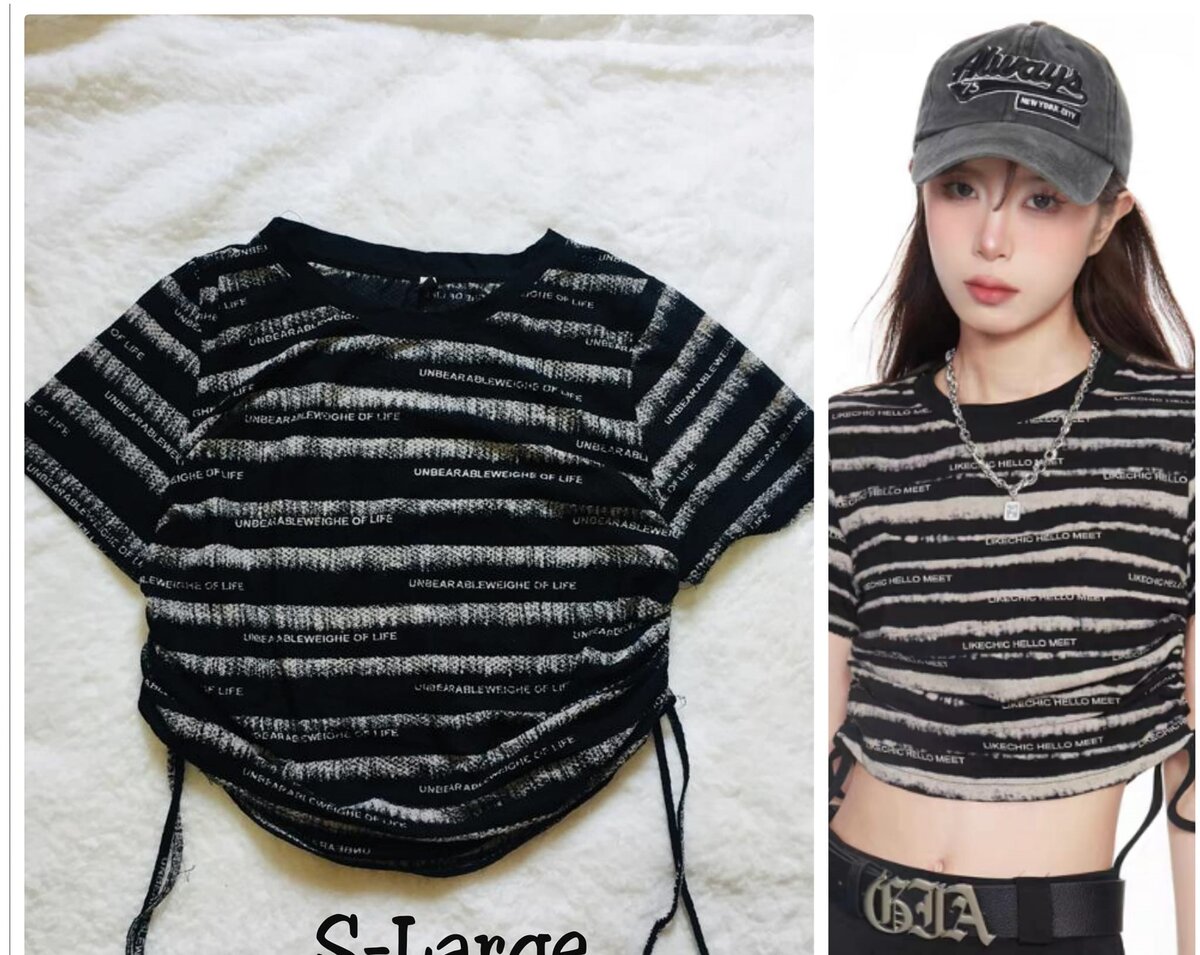 Salaula crop tops and tops