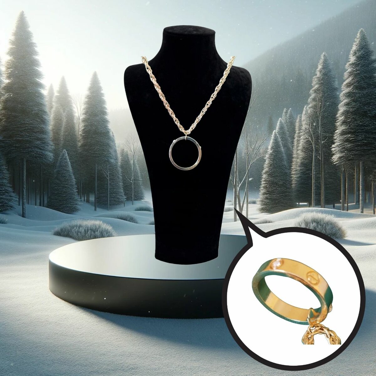 Ожерелье из бижутерии