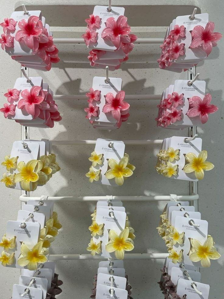 Épingles à cheveux fleurs tropicales