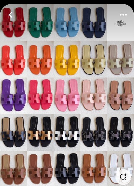 Sandales plates colorées