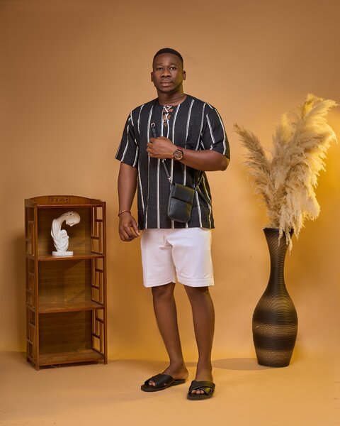 Ensemble rayure blanc noir