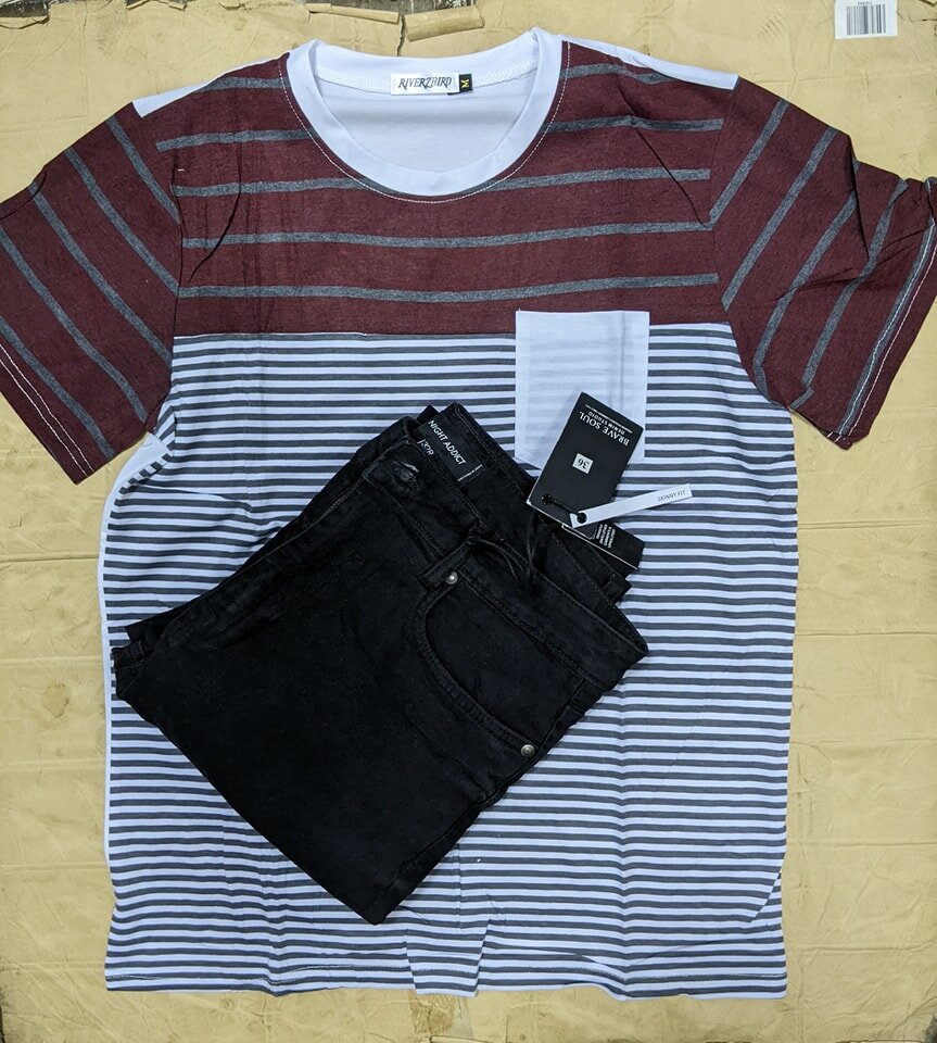 Men's set: T-shirt and jeans
