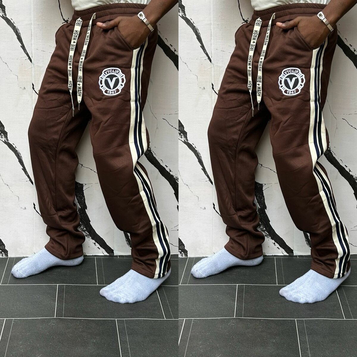 Pantalon de jogging marron