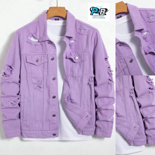 Veste en jean décontractée homme