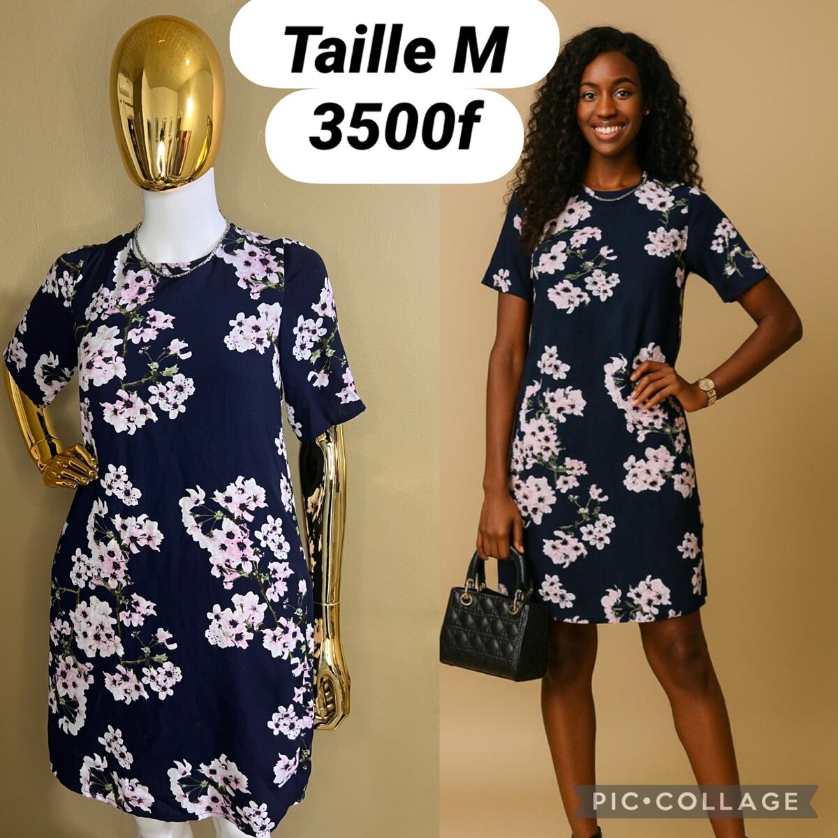 Robe Fleurie Élégante Femme