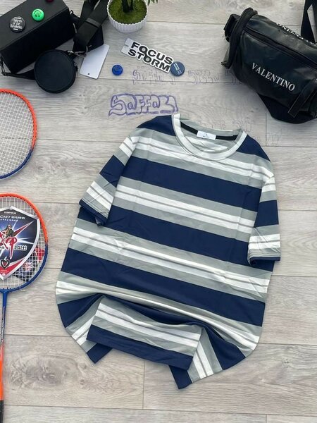 T-shirt rayé unisexe