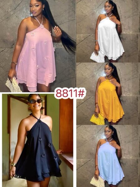 Robe Courte Trapèze Femme