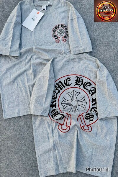 T-Shirt Gris Design Exclusif