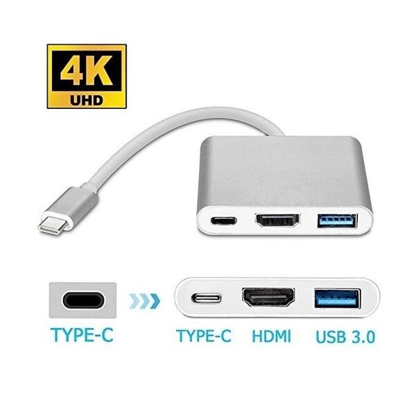Adaptateur type c avec 3 ports