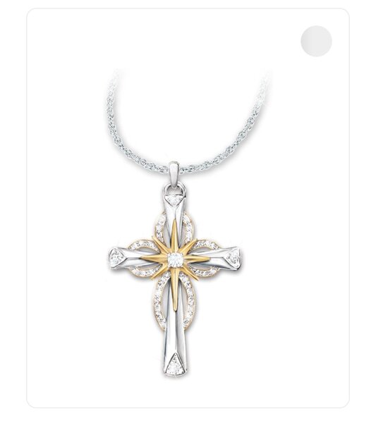 Collier très fin croix-argent