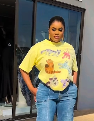 Women's Yellow Printed T-shirt