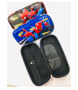Pencil Case Imported Spider-man Character Zipper Pouch in Fiber Case