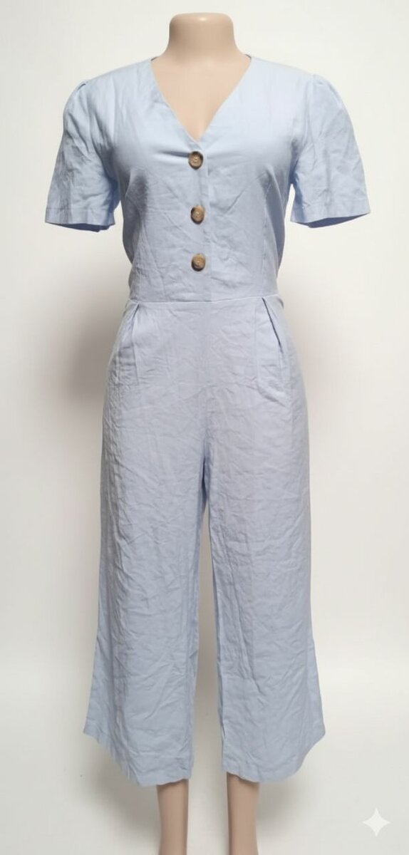 Combinaison bleu clair élégante