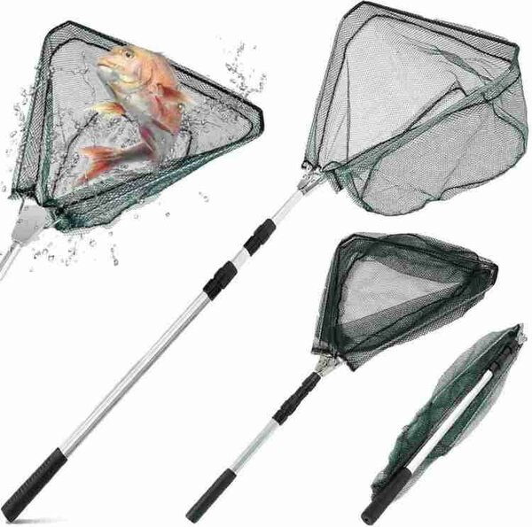 210cm Long Collapsible Fish Scoope Net For Cat Fish, Tilapia