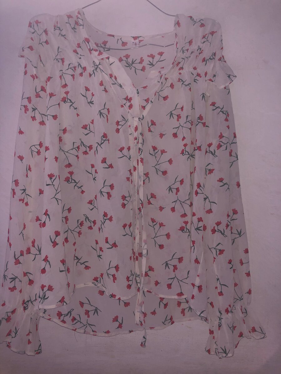 Blouse en voile floral