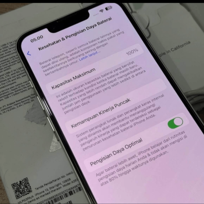 iPhone 13 Blanc Neuf 256 Go