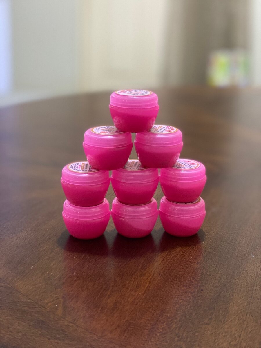 Pink lip balm