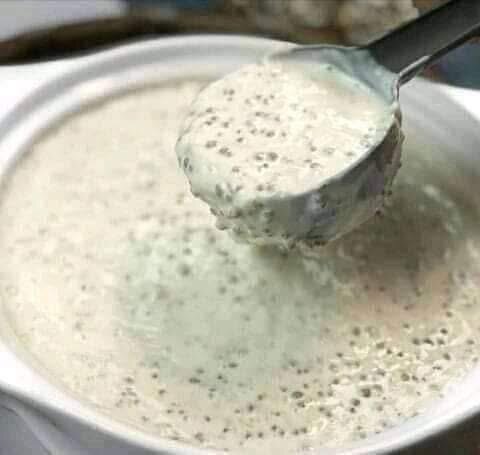 Boisson lactée de millet maison