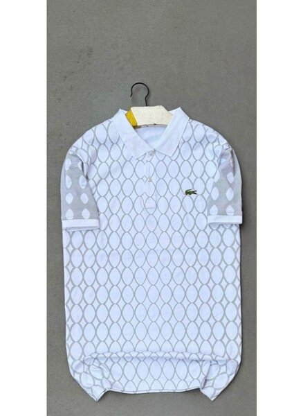 Polo homme motif moderne