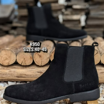Mens BERLUTI suede chelsea boots 