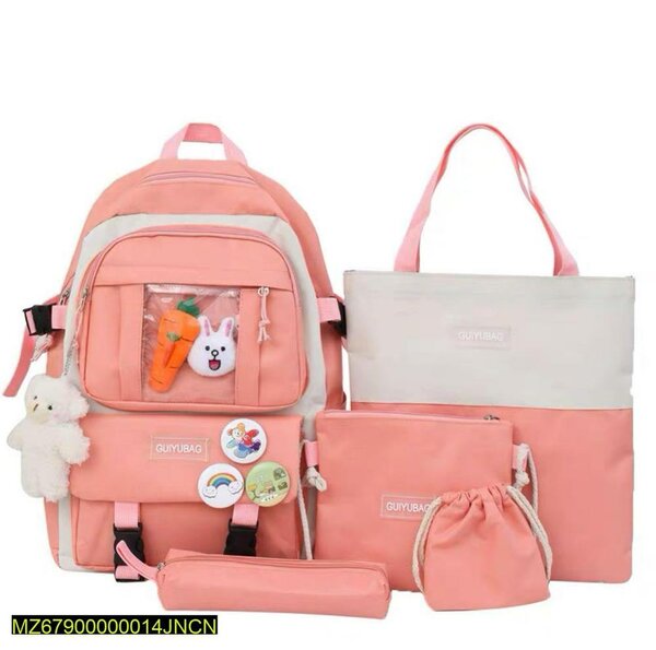 5 Pcs Backpack For Girls And Boys