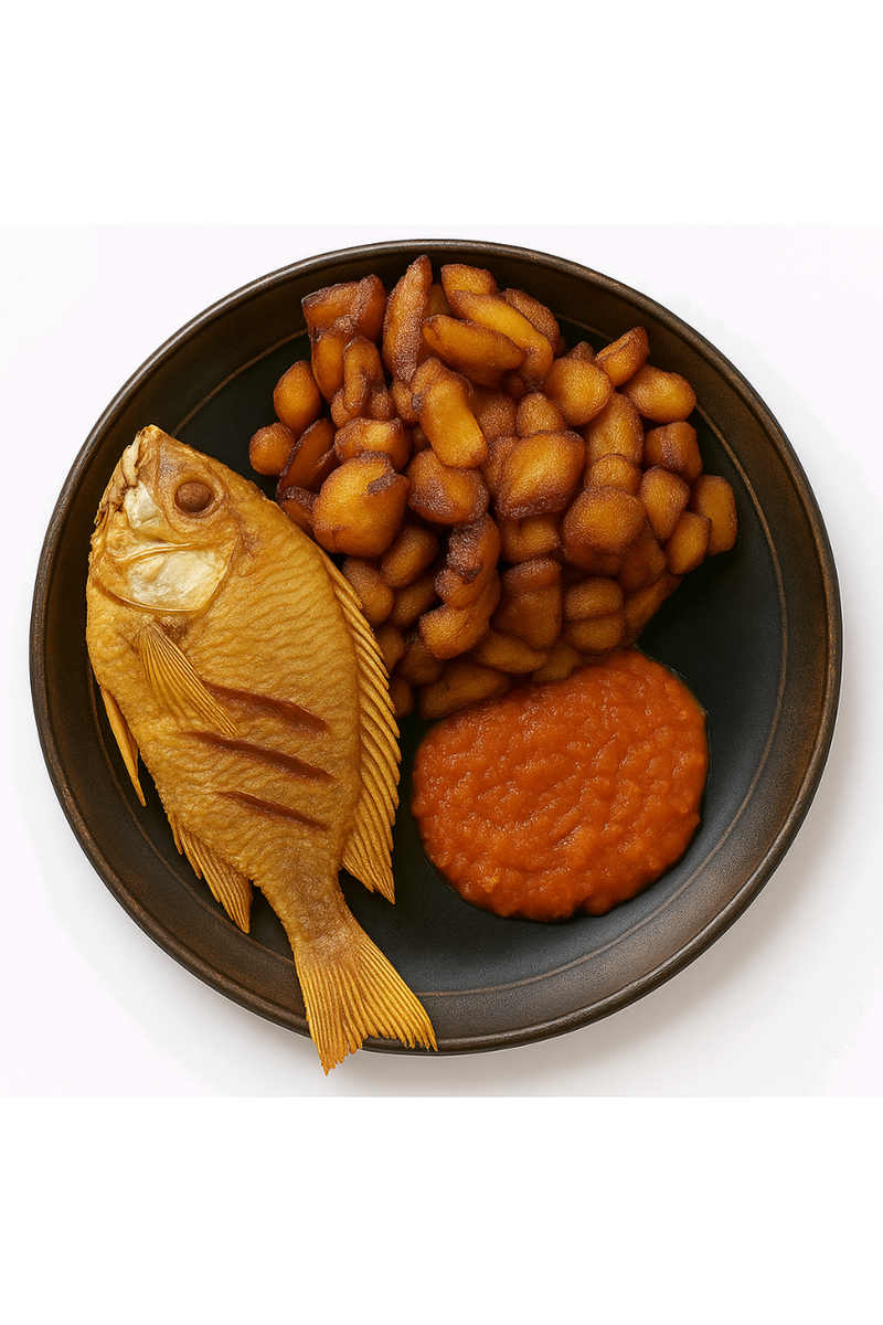 Alloco aux poissons frits